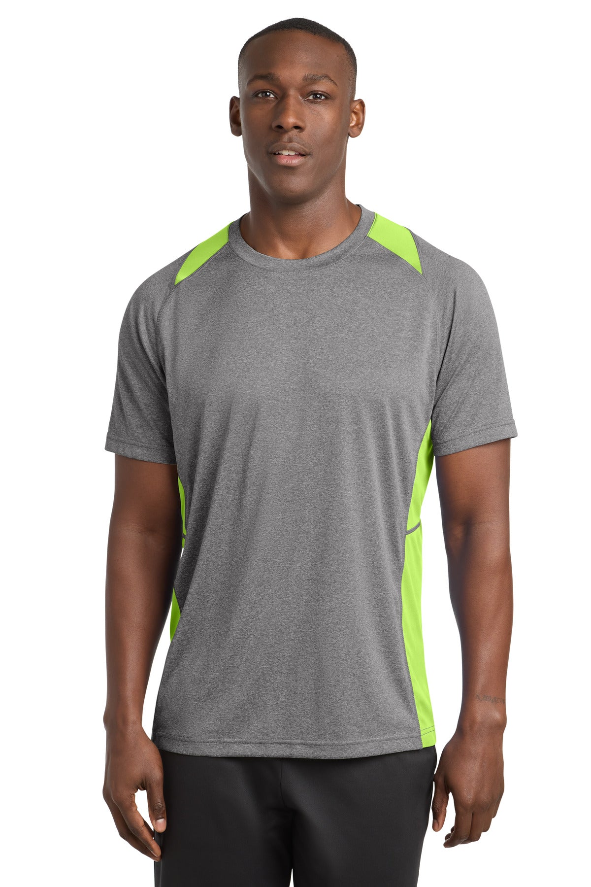 Sport-Tek Heather Colorblock Contender Tee ST361