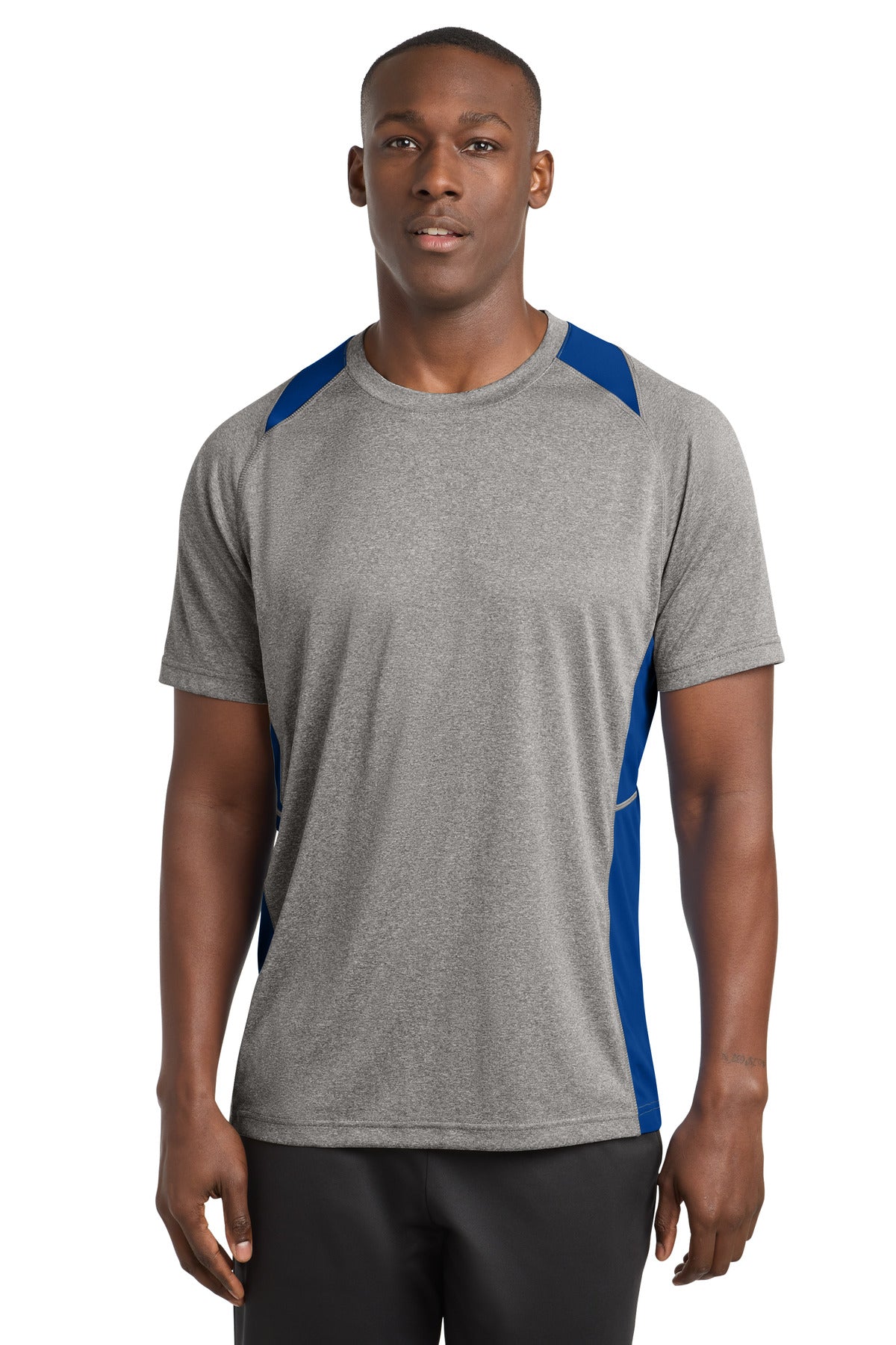 Sport-Tek Heather Colorblock Contender Tee ST361