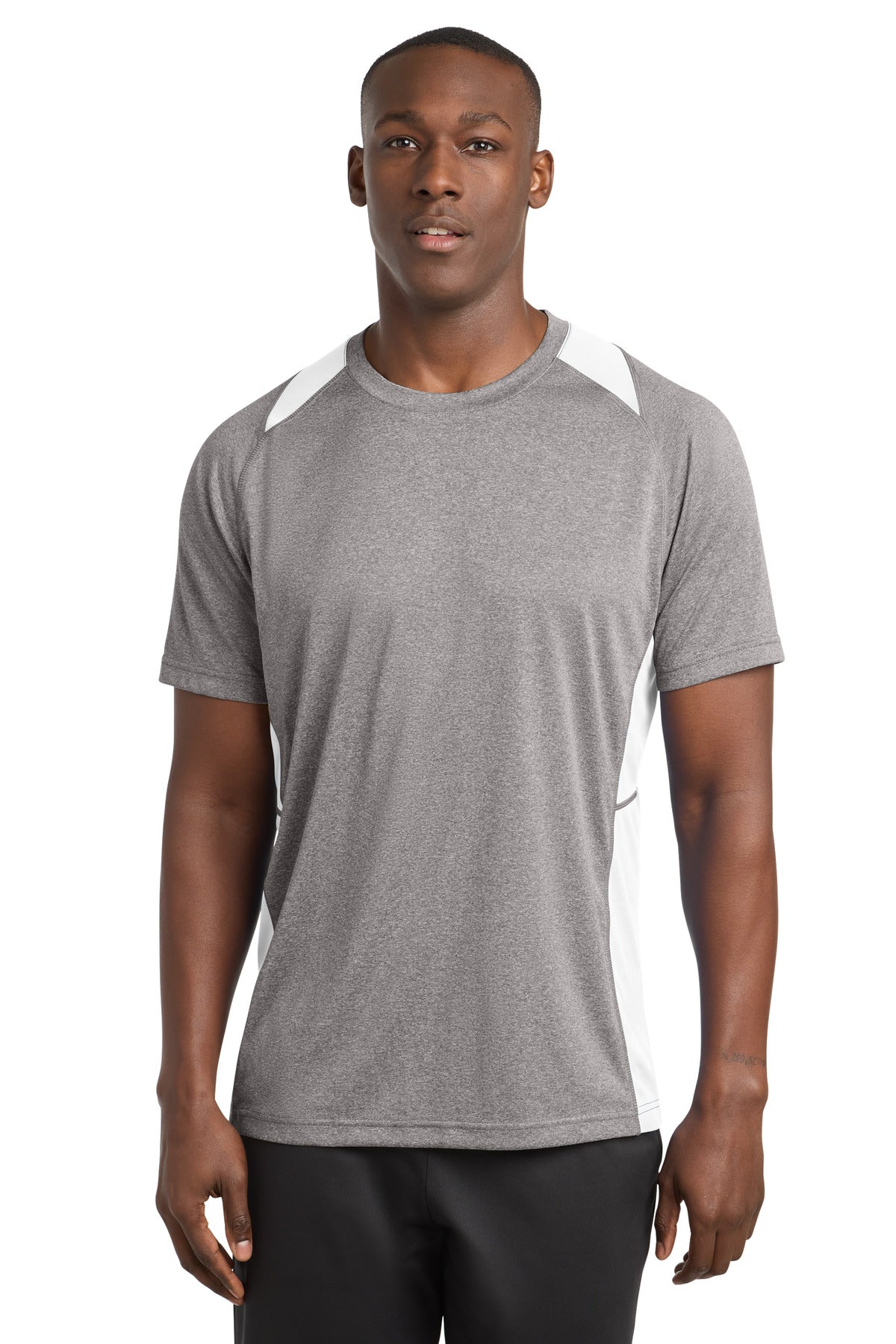 Sport-Tek Heather Colorblock Contender Tee ST361