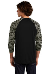Sport-Tek Drift Camo Colorblock Long Sleeve Tee ST376LS