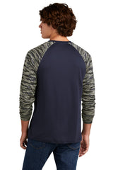Sport-Tek Drift Camo Colorblock Long Sleeve Tee ST376LS