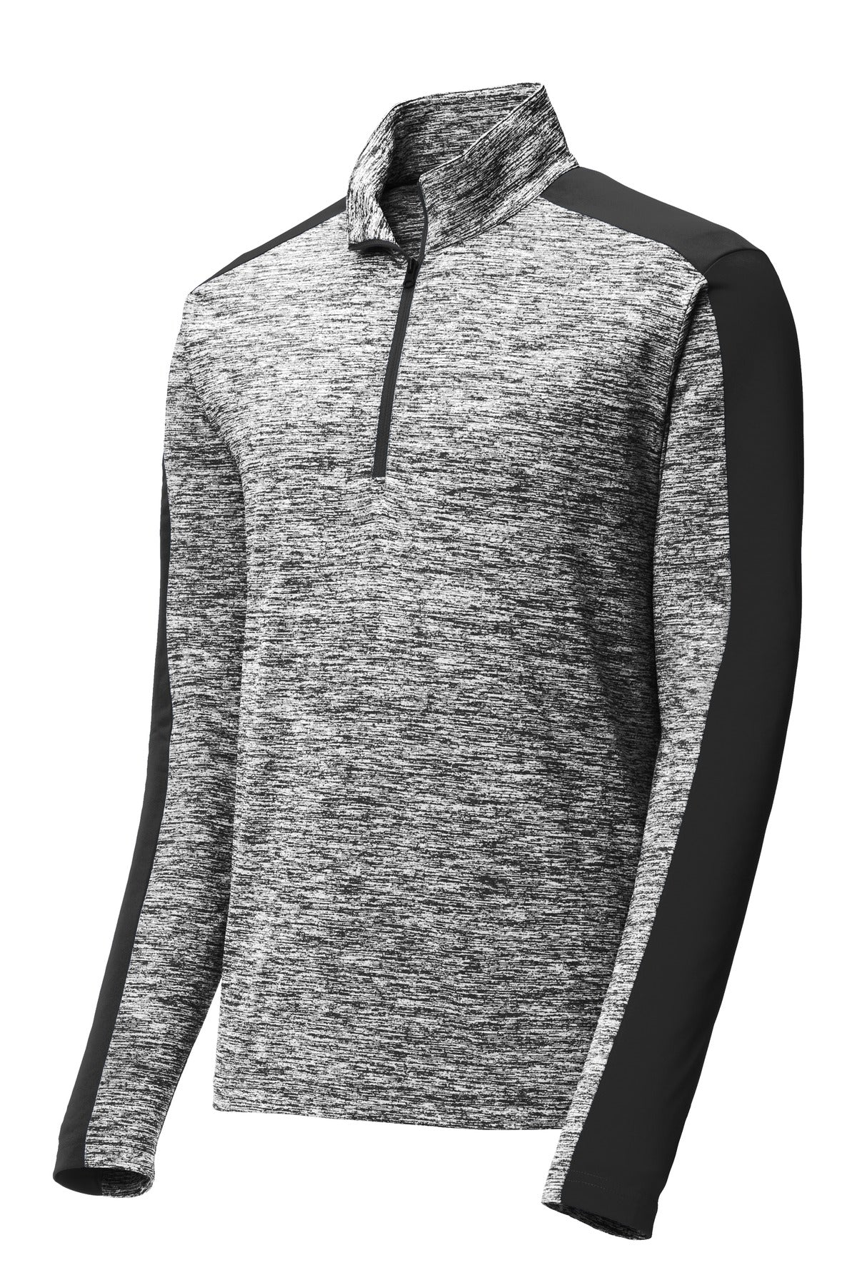 Sport-Tek PosiCharge Electric Heather Colorblock 1/4-Zip Pullover ST397