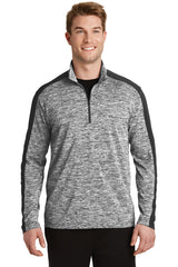 Sport-Tek PosiCharge Electric Heather Colorblock 1/4-Zip Pullover ST397