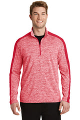 Sport-Tek PosiCharge Electric Heather Colorblock 1/4-Zip Pullover ST397