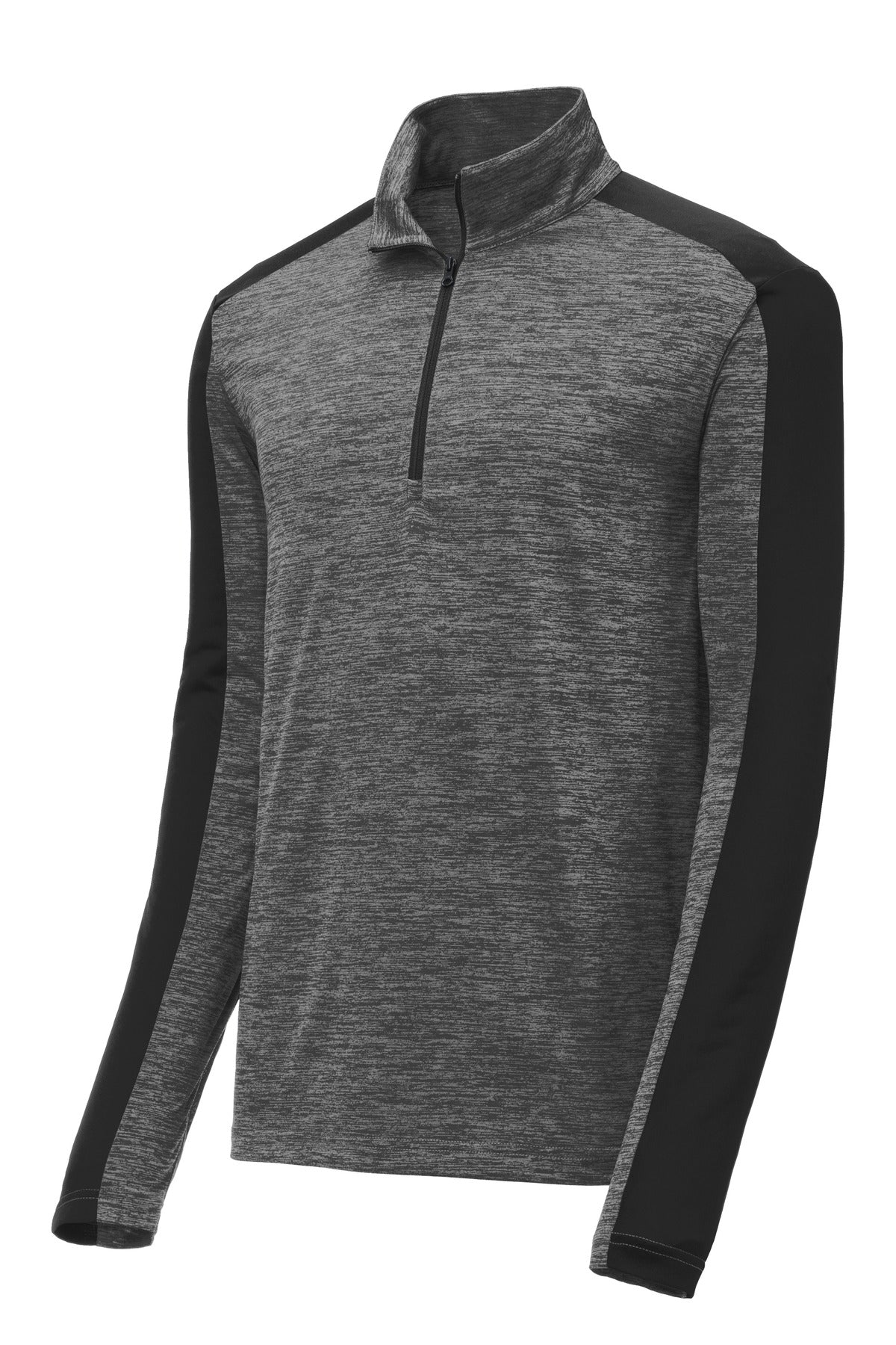 Sport-Tek PosiCharge Electric Heather Colorblock 1/4-Zip Pullover ST397