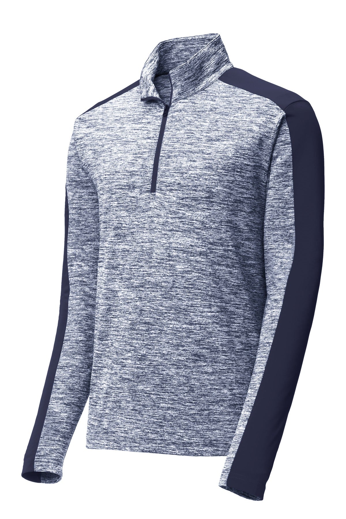 Sport-Tek PosiCharge Electric Heather Colorblock 1/4-Zip Pullover ST397
