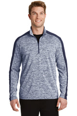 Sport-Tek PosiCharge Electric Heather Colorblock 1/4-Zip Pullover ST397