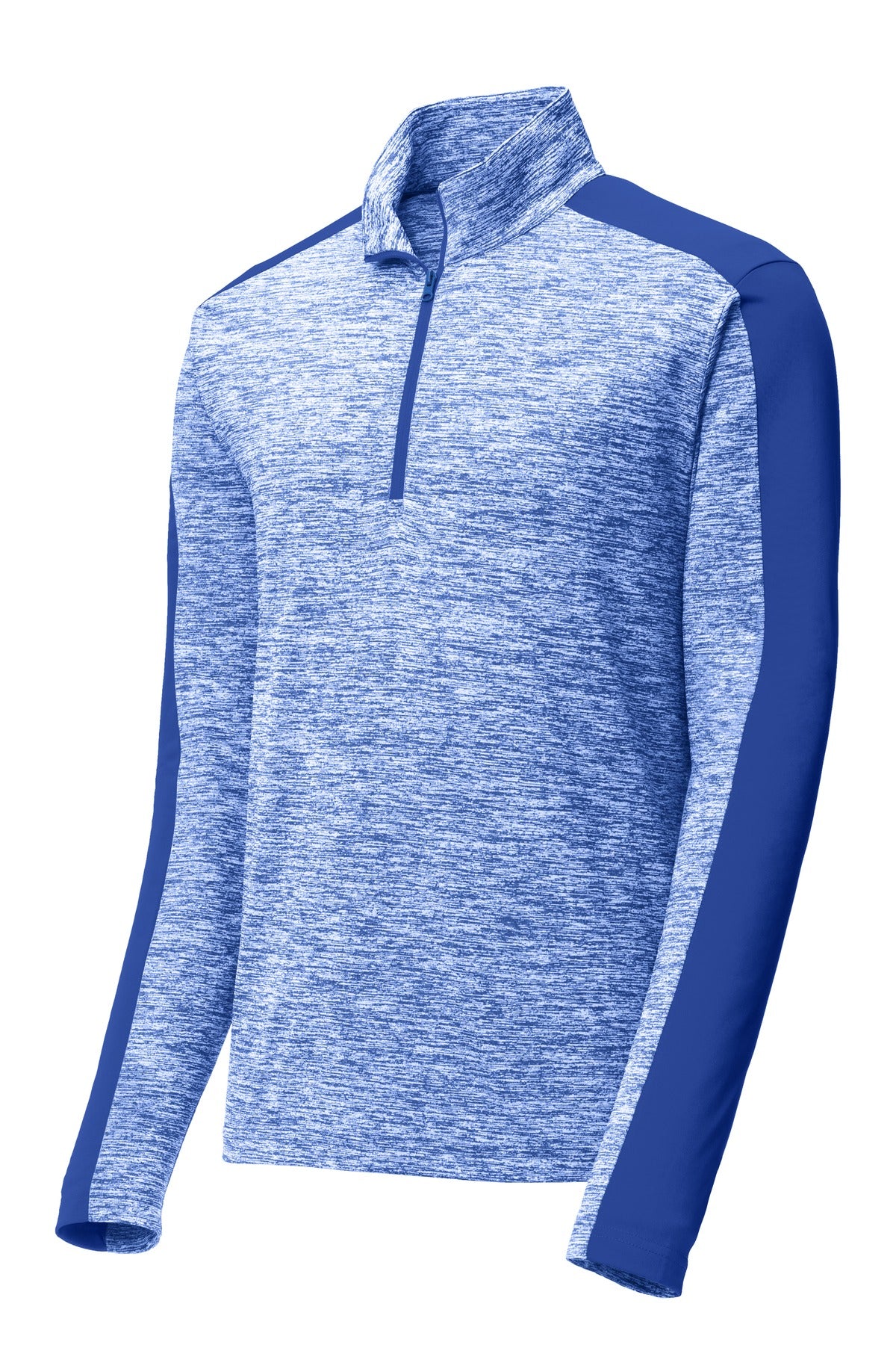 Sport-Tek PosiCharge Electric Heather Colorblock 1/4-Zip Pullover ST397