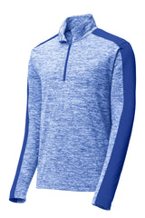 Sport-Tek PosiCharge Electric Heather Colorblock 1/4-Zip Pullover ST397