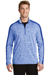 Sport-Tek PosiCharge Electric Heather Colorblock 1/4-Zip Pullover ST397