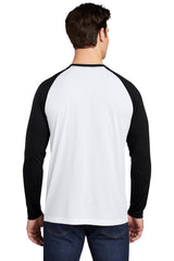 Sport-Tek  PosiCharge  Long Sleeve Tri-Blend Wicking Raglan Tee ST400LS