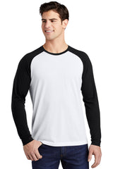 Sport-Tek  PosiCharge  Long Sleeve Tri-Blend Wicking Raglan Tee ST400LS