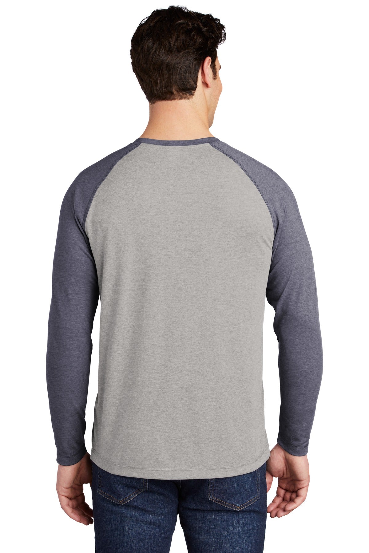 Sport-Tek  PosiCharge  Long Sleeve Tri-Blend Wicking Raglan Tee ST400LS