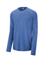 Sport-Tek  PosiCharge  Long Sleeve Tri-Blend Wicking Raglan Tee ST400LS