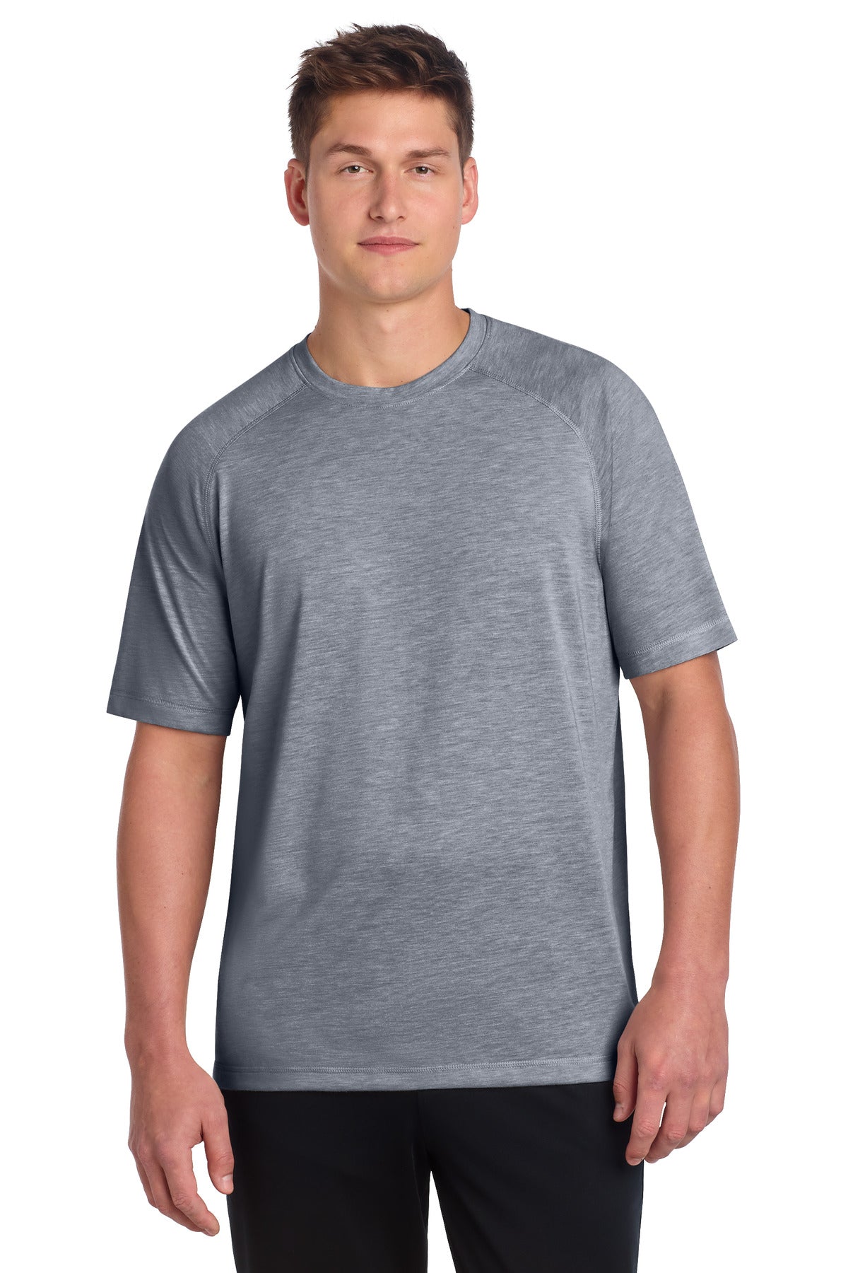 Sport-Tek PosiCharge Tri-Blend Wicking Raglan Tee ST400