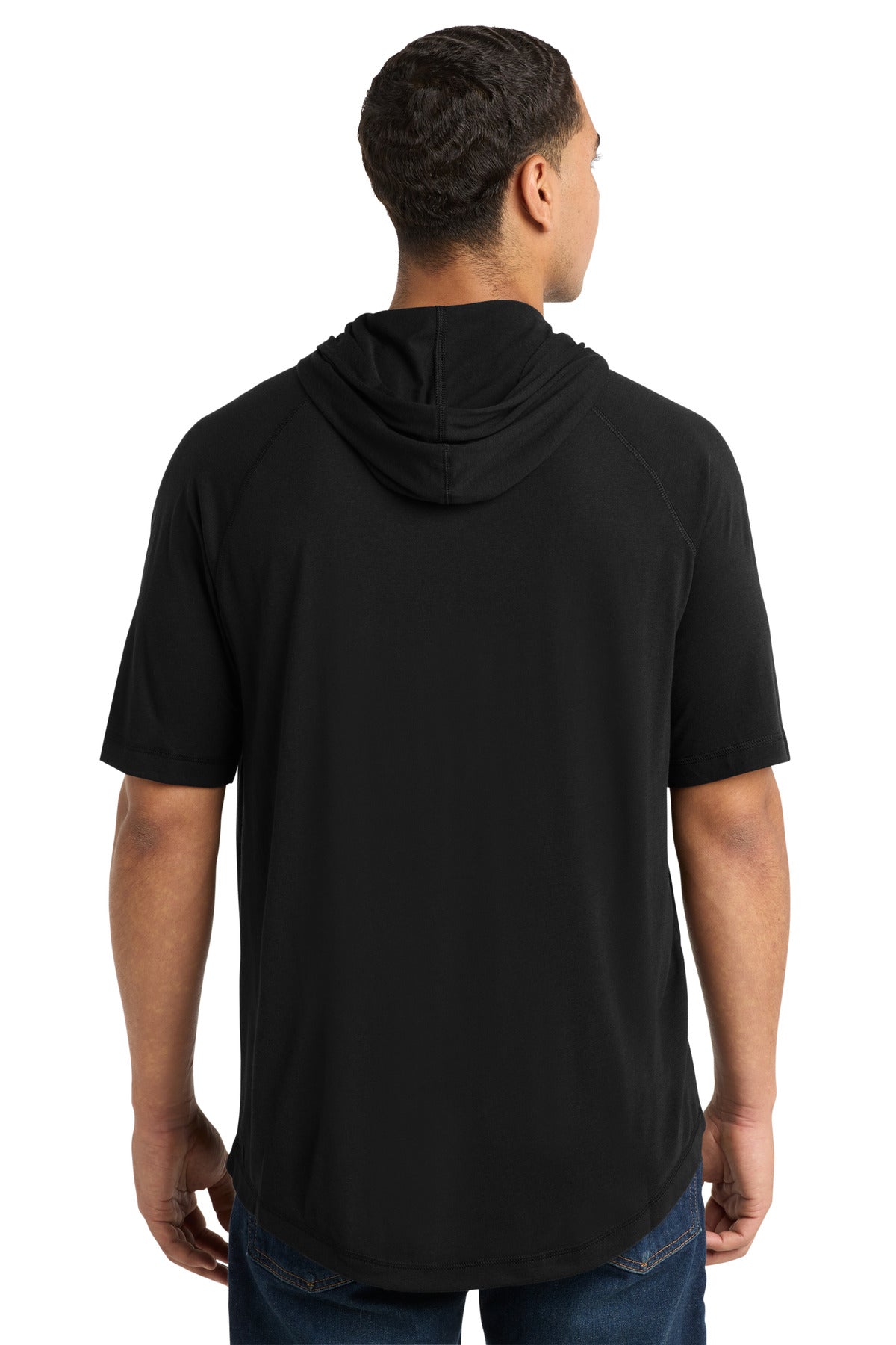 Sport-Tek PosiCharge Tri-Blend Wicking Short Sleeve Hoodie ST404