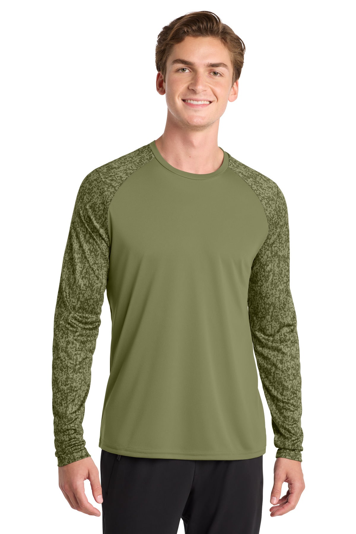 Sport-Tek  Long Sleeve Digi Camo Tee ST460LS