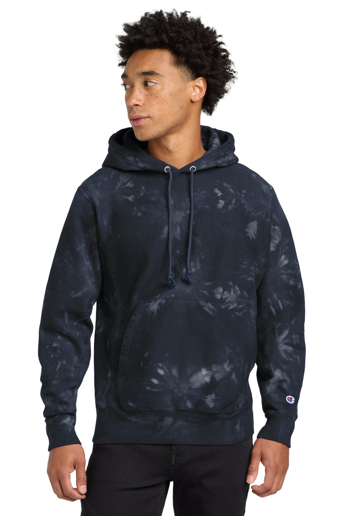 Champion Reverse Weave Scrunch-Dye Tie-Dye Hooded Sweatshirt TDS101