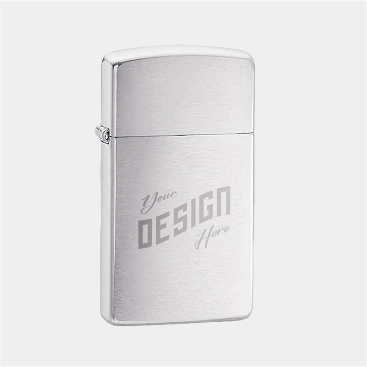 USA-Made Slim Matte Chromes Windproof Lighter