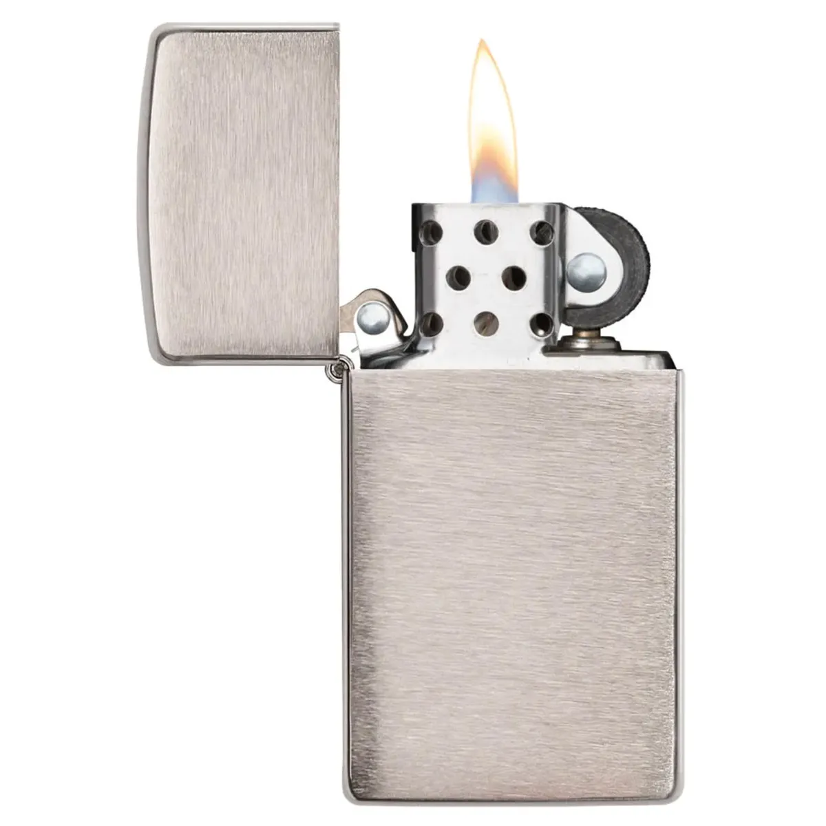 USA-Made Slim Matte Chromes Windproof Lighter
