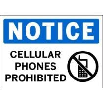 Notice - Cellular Phones Prohibited