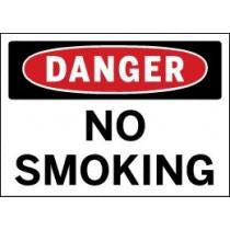 No Smoking sign with 'Danger' text on a white background