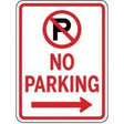 No parking sign with a red circle and line, white background