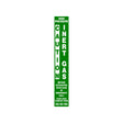 Caution High Pressure Inert Gas Green Marker Decal