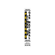 Caution Línea De Gas Natural White Marker Decal