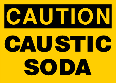 Caution - Caustic Soda