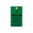Green tag with text and placeholder for 'Your Logo Here' on a white background