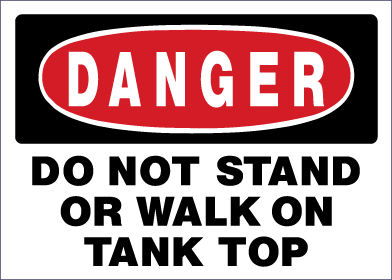 Danger - Do Not Stand Or Walk On Tank Top
