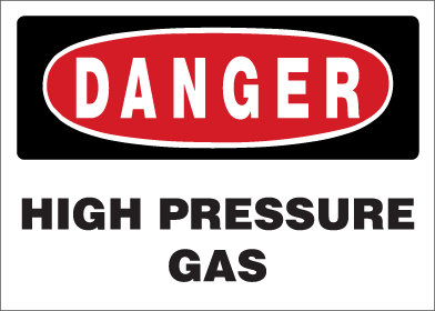 Danger - High Pressure Gas
