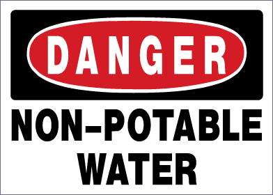 Danger - Non-Potable Water