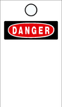 Danger sign on a white background