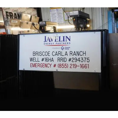 Custom Ink-Filled Engraved Lease Sign