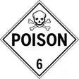Poison 6 hazard symbol on a white background