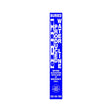 Warning Buried Produced Waterline Blue Marker Decal