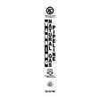 Warning Natural Gas Pipeline White Marker Decal