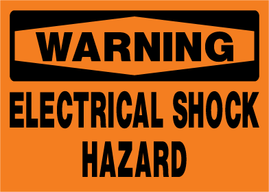 Warning - Electrical Shock Hazard