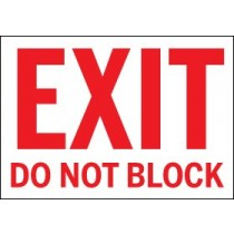 Exit - Do Not Block