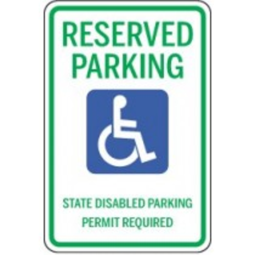 Reserved Parking - State Disabled (washington) Handi